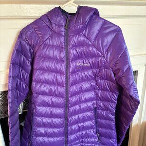 Purple Columbia Sportswear Company L Women's Hooded Jacket with Omni-Heat